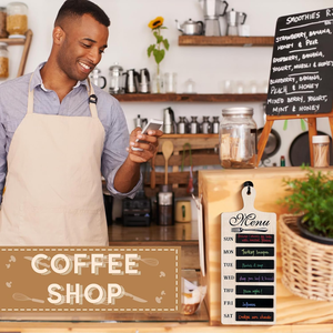 <span class=keywords><strong>Tableau</strong></span> de planification de menu en bois pour cuisine avec 7 marqueurs et serviette, planificateur hebdomadaire <span class=keywords><strong>mural</strong></span> pour salle à manger et décoration intérieure - Product Image 2