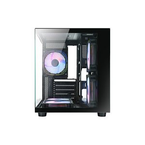 <span class=keywords><strong>Caja</strong></span> de Ordenador para Juegos M-ATX, Chasis OEM ARGB con <span class=keywords><strong>Ventana</strong></span> de Vidrio, <span class=keywords><strong>Caja</strong></span> de <span class=keywords><strong>PC</strong></span> de Escritorio, Audio HD, USB 3.0, Vidrio Templado - Product Image 4