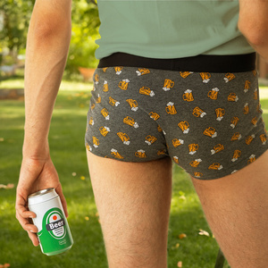 Ropa Interior de Hombre de Alta Calidad, Transpirable, de Cintura Media, Tejida y Ecológica, para Oficina, en Caja con Diseño Impreso de Cerveza - Product Image 3
