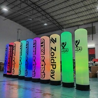 Pilier gonflable lumineux LED publicitaire personnalisé Colonne gonflable pour décoration