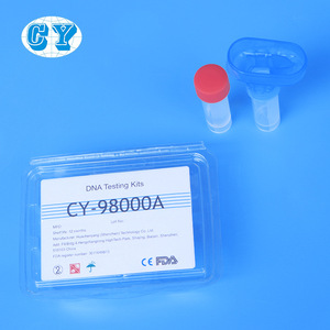 Dispositivo de Recolección de Saliva Hua Chenyang de 10 ml con Embudo Azul y Tapa Roja para Muestras Orales de Laboratorio - Product Image 3