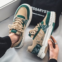Chaussures de sport décontractées pour hommes en cuir personnalisé de haute qualité avec logo personnalisé en gros