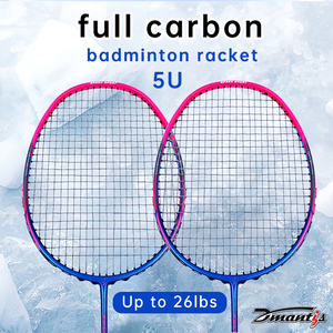 Dmantis raket Badminton serat karbon ringan, raket Badminton 4u sedikit lembut untuk latihan - Product Image 6