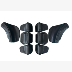 Protège-jambes Beidou LeaperKim LYNX S pour monocycle électrique, noir et orange, en caoutchouc, accessoires LYNX-S - Product Image 3