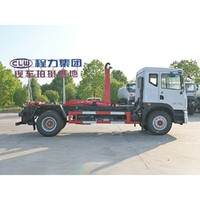 Camion à ordures Roll-On/Roll-Off de 15 tonnes avec bras Ampliroll, camion à ordures à crochet, camion à ordures à levage par crochet