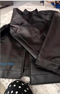 เสื้อแจ็คเก็ตหนัง PU ผู้ชาย สไตล์ลำลอง สำหรับฤดูใบไม้ผลิและฤดูใบไม้ร่วง ไซส์ <span class=keywords><strong>M</strong></span>-3XL แฟชั่นทันสมัย เหมาะสำหรับผู้ใหญ่ วัยกลางคน และผู้สูงอายุ - Product Image 5