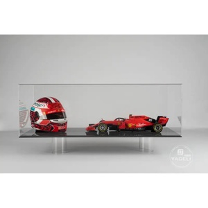 High Quality Clear Acrylic Football Helmet Display Case for <b>Model</b> Cars Mini Helmets Custom Size Thickness YAGELI Brand Home - Product Image 2
