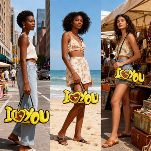 <b>Y2K</b> I Love You Ita <b>Bag</b> Crossbody Purse 3D Letter Transparent Display Romantic Kawaii Shoulder <b>Bag</b> for Date Festival - Product Image 3