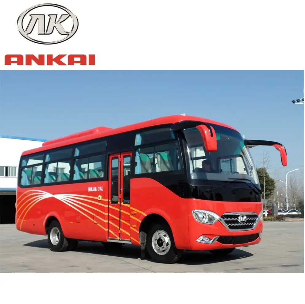 ANKAI-minibus de 30 asientos, autobús de clase alta, para África, Euro 2, Europa 3, 7,5 m