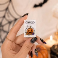 Jeu de Mahjong Américain en Acrylique Thème Sorcière Citrouille Fantôme Halloween – Jeu de Société pour Fêtes, Cadeau, En Stock, Vente en Gros