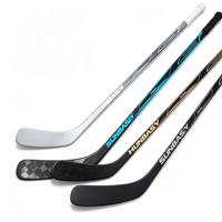 Palo de hockey sobre hielo de fibra de carbono al 10%, juvenil, 370g, duradero, de fibra de vidrio compuesta, con logo personalizado