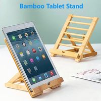 Support de tablette en bambou, support en bois pour bureau, support de tablette pour iPhone, iPad, tablettes et tous les téléphones mobiles, support pour téléphone
