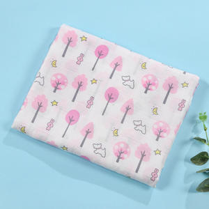 Kangobaby מחיר המפעל מותאם אישית 2 שכבות מוסלין עוטפת 110*120 ס "מ בד אורגני בטוח כותנה תינוק מוסלין - Product Image 3