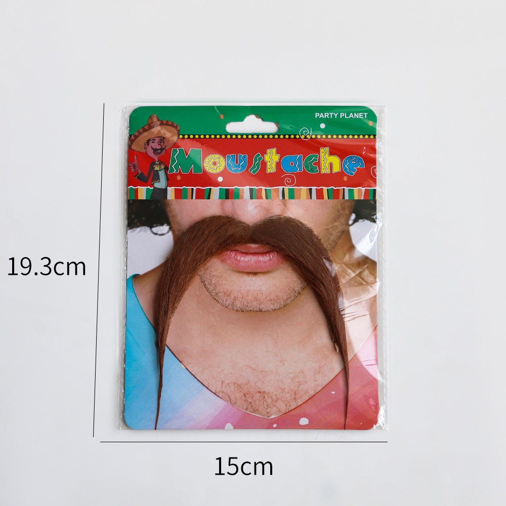 จัดแต่งทรงผมยาว หนวดเครา สีน้ำตาล