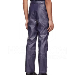 Designer Inspired Leather Pants for Men Soft Touch Lightweight Bulk Supply Men's Pants Washed 2025 - Product Image 3