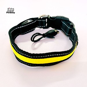 2025 nuevo tipo C de carga rápida impermeable LED intermitente luz nocturna collar de perro brillante para mascotas gatos y perros