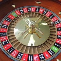 Roulette en bois de luxe professionnelle de 18 pouces de diamètre pour adultes, jeu de table de casino