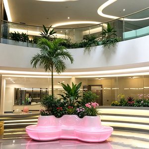 Banc extérieur sur mesure résistant aux UV en FRP pour l'espace de jeux extérieur des jardins d'enfants - Product Image 2