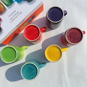 Taza Moderna Estilo Nórdico con Tapa de Macaron, Creativa con Degradado de Arcoíris, Cerámica de 350 ml, Apta para Microondas, Regalos Empresariales ODM, Café <span class=keywords><strong>Frío</strong></span> o Caliente - Product Image 3