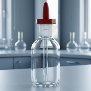 Borosilicate Glass <b>Dropper</b> <b>Bottle</b> Clear Laboratory Reagent Flask 30ML - Product Image 2