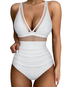 Traje de Baño de Una Pieza para Mujer con Diseños de Leopardo, Paisley y Cuadros para un Uso Cómodo y Activo en la Playa y para Surfear Todo el Día - Product Image 2