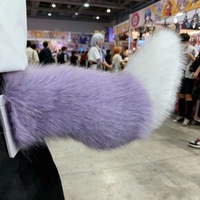 Queue d'animal électrique style renard, rechargeable, à commande vocale et télécommandée, qui s'agitte, pour cosplay et conventions d'anime, en peluche