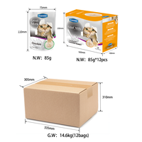 Offre Spéciale 85g estomac sensible hypoallergénique morue lait de chèvre poche de nourriture pour chat sans grains haute teneur en protéines nourriture humide pour animaux de compagnie