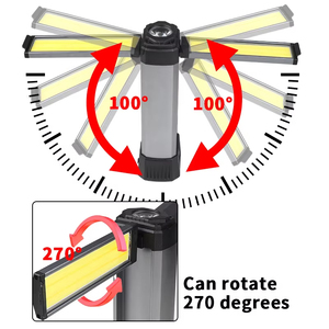 Gấp 30W XHP50 COB dẫn cắm trại khẩn cấp đèn pin & <span class=keywords><strong>Tripod</strong></span> 6000mA 4000mA USB-C làm việc ánh sáng 270 ° nam châm kiểm tra đèn - Product Image 4