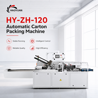 Machine d'emballage automatique de cartons de chocolat HY-ZH-120 pour le conditionnement de dentifrice et de savon en emballage enveloppant pliable et scellé