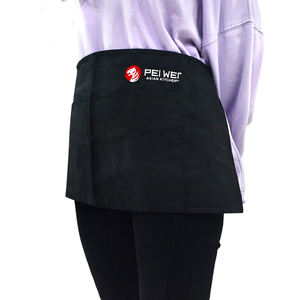 Tabliers courts en coton en gros avec logo personnalisé pour la cuisine, les serveurs, les serveuses et les uniformes de restaurant - Product Image 5