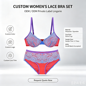 ODM&OEM Ingrosso Lingerie <span class=keywords><strong>di</strong></span> <span class=keywords><strong>Lusso</strong></span> Sexy ed Erotica per Donne Mature, Set <span class=keywords><strong>Intimo</strong></span> Nero in Pizzo Rosso - Product Image 3