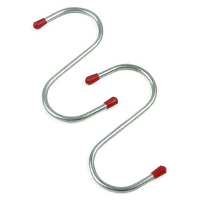 <b>S</b>-Shaped Metal <b>Hooks</b> 20 Pack For Kitchen Utensils Home Office Clothes Storage Wall Mount <b>Hook</b> Set - Product Image 1