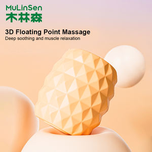 MuLinSen baru 18 roda 29 roda pijat tubuh otot rileks plastik cincin tipis klip kaki tongkat pijat Yoga rol otot - Product Image 3