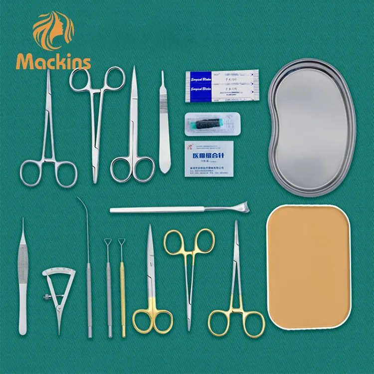 Commercio all'ingrosso pratica sutura chirurgica chirurgia kit kit di plastica kit