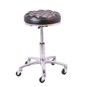 Popular Beauty Leather Saddle Stool Chair Master Stool Barber Chair for Medical Massage Salon