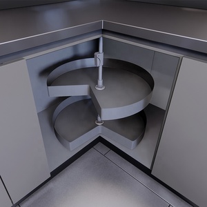 Lazy Cabinet Organizer 360 Degree Magic <b>Corner</b> Basket Rotating <b>Kitchen</b> <b>Storage</b> <b>Kitchen</b> <b>Storage</b> - Product Image 2