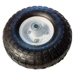 10 дюймовый пневматический ручная тележка резиновые шины 410/350-4 тележки фуры шины для колес