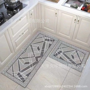 Tapis de sol en cuir PVC pour la cuisine moderne sans lavage, antidérapant, découpable, tapis de pied pour restaurant, matériau en mousse imperméable et résistant à l'huile - Product Image 4