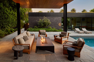 Brasero de Gas Propano para Interiores y Exteriores, de Acero Corten, Rectangular, Ecológico, Independiente - Product Image 6