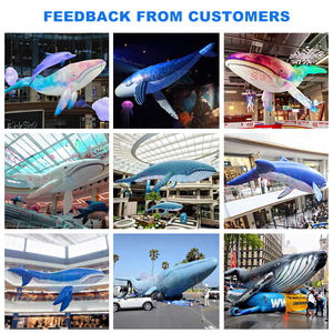 Sayokカスタマイズ可能PVC巨大インフレータブルクジラ巨大インフレータブル青いクジラ広告イベント用 - Product Image 6