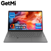 GetMi 160E 15,6 inch Intel Core i5 Laptop, geschikt voor thuis, school en werk, met RJ45 en Type-C poort.