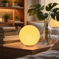 Lumière LED ronde en plastique de 6 pouces, étanche IP68, télécommande, changement de couleur RVB, lumière nocturne écologique
