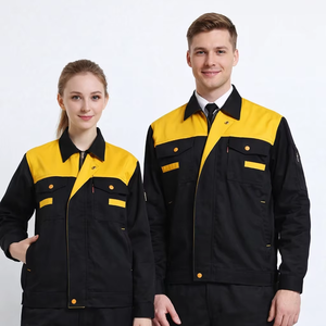 Combinaisons de travail unisexes personnalisées certifiées CE, haute visibilité, respirantes, non toxiques, en coton, avec bandes réfléchissantes - Product Image 1