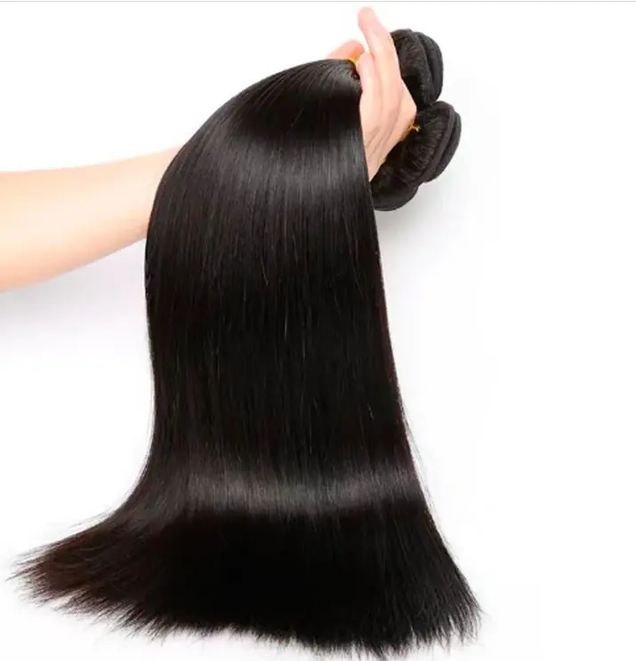 Bundles de cheveux bruts non transformés bon marché vente en gros extension de cheveux humains vierges droites à cuticules alignées