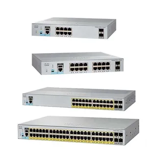 Comutador PoE Ethernet Gigabit de 24 portas original novo C9200-24P-E série C9200 camada 2 interruptores de acesso de rede VLAN C9200-24P-E Poe