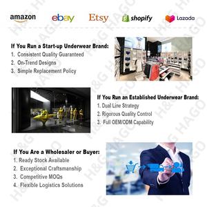 Calzoncillos Bóxer Exclusivos HAGO con Bolsa Avanzada para Hombre, Transpirables, Antideslizantes, con Bolsa con Cierre - Product Image 6