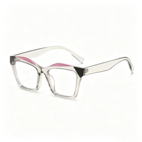 Lunettes anti-lumière bleue SM26012, monture PC œil de chat, lunettes d'ordinateur unisexes, lunettes optiques, verres correcteurs bloquant la lumière bleue