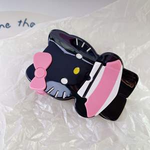 Miel flor dibujos animados lindo <span class=keywords><strong>Hawaiano</strong></span> Hello Cat Clip piel negra ácido acético pinza para el pelo dulce niña niños - Product Image 6