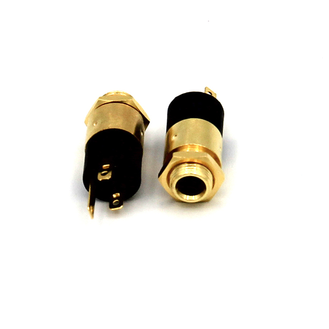 Gold Plated Panel Mount Stereo 3 5Mm Audio Jack