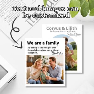 Personalisierte Logo-Bildkarten, Kreatives Geschenk für Familie und Freunde, Dankeskarten, Erinnerungskarten - Product Image 1